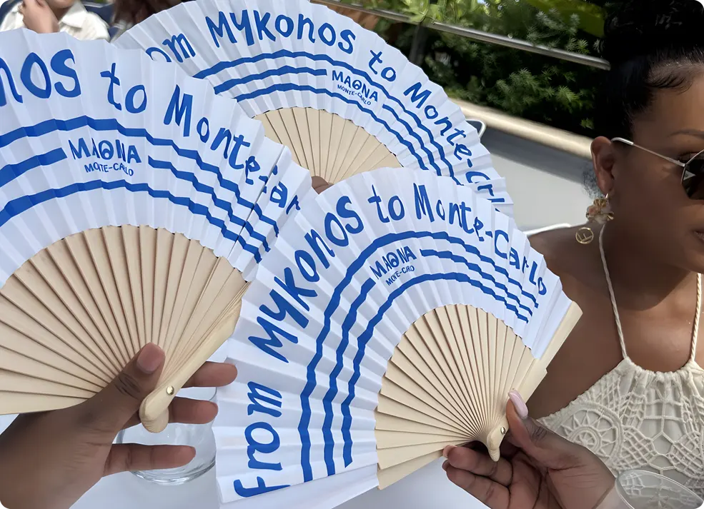 Custom Printed Fans as Favors or Keepsakes